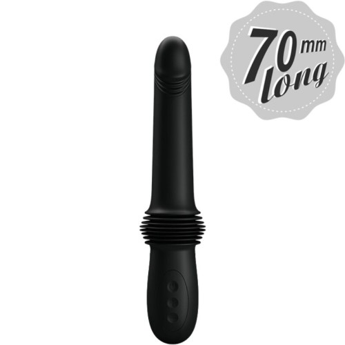 PRETTY LOVE - VIBRATEUR PAZUZU 3 MODES DE POUSSÃE NOIR